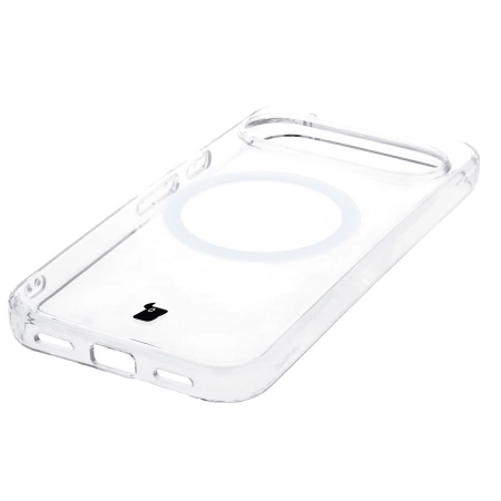 Etui z pierścieniem magnetycznym Bizon Case CrystalO do Google Pixel 10 / 10 Pro, przezroczyste