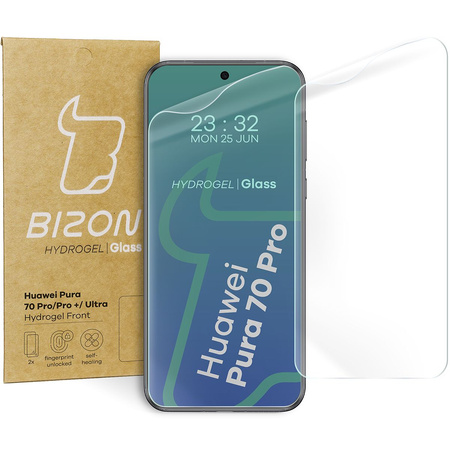 Folia hydrożelowa na ekran Bizon Glass Hydrogel Front Duo do Huawei Pura 70 Pro / Pro+ / Ultra, 2 sztuki