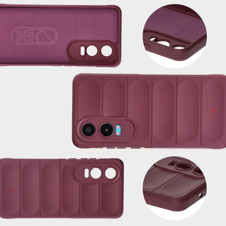 Pancerne etui Bizon Case Tur do OnePlus Nord CE4 Lite 5G, burgundowe