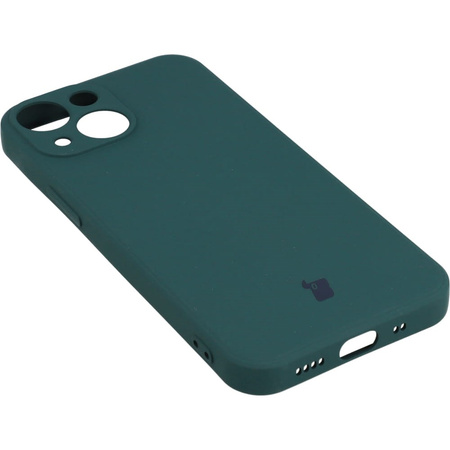 Etui Bizon Case Silicone do iPhone 13 Mini, ciemnozielone