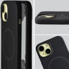 Silikonowe etui z pierścieniem magnetycznym Bizon Soft Case Magnetic do iPhone 15, czarne