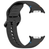 Silikonowy pasek Bizon Strap Watch Silicone G do Galaxy Watch 8 40 mm / 44 mm / 8 Classic 46 mm, czarny