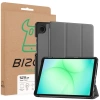 Etui z klapką Bizon Case Tab Croc do Galaxy Tab A11 / A9, szare
