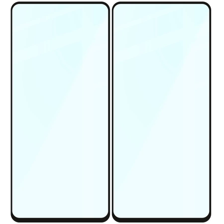 Szkło hartowane Bizon Glass Edge Duo do Galaxy A52s / A52 5G / A52 4G, czarna ramka, 2 sztuki