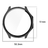 Etui ze szkłem do zegarka Bizon Case+Glass Watch do OnePlus Watch 3 / Oppo Watch X2, czarne