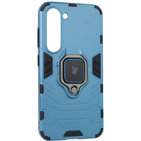 Etui Bizon Case Armor Ring do Samsung Galaxy S23, niebieskie