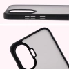 Etui Bizon Case Angelo do Xiaomi POCO F7, przydymione z czarną ramką