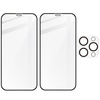 2x Szkło + szybka na aparat Bizon Edge Pack do iPhone 12 Pro
