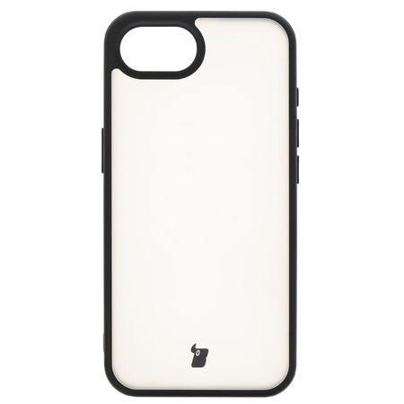 Etui Bizon Case Angelo do iPhone 16e, półprzezroczyste z czarną ramką