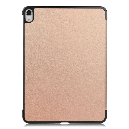 Etui Bizon Case Tab Croc do iPad Air 13" M2 2024, różowozłote