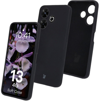 Silikonowe etui Bizon Soft Case do Xiaomi Redmi 13 4G, czarne