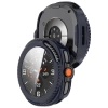 Etui ze szkłem do zegarka Bizon Case+Glass Watch do Samsung Galaxy Watch 8 Classic 46 mm, niebieskie