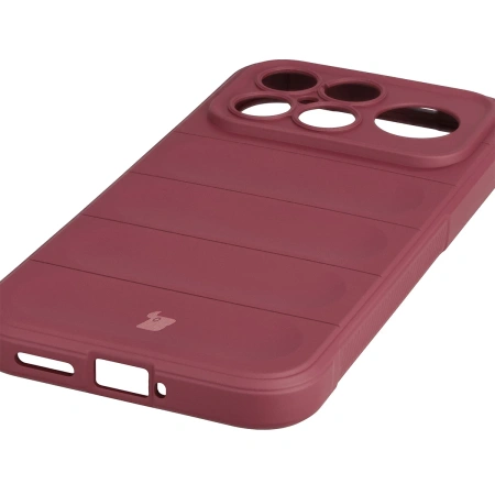 Pancerne etui Bizon Case Tur do Xiaomi POCO F8 Ultra, burgundowe
