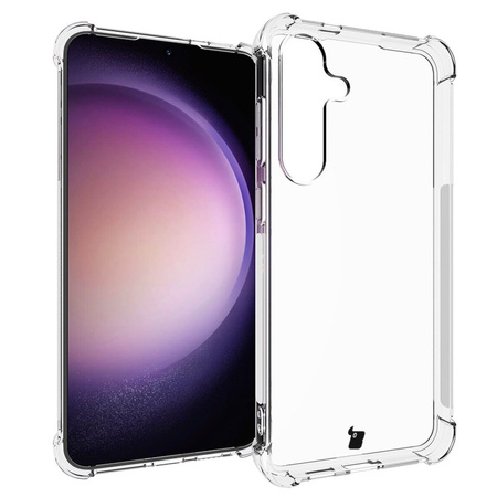 Etui + 2x szkło + obiektyw Bizon Case Clear Pack do Galaxy S24 Plus, przezroczyste