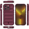 Pancerne etui Bizon Case Tur do iPhone 14 Pro, burgundowe