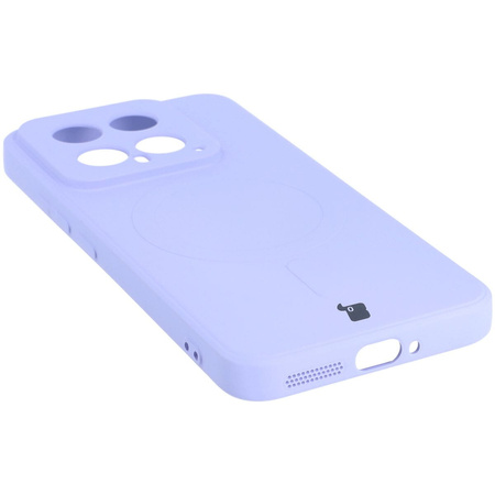 Etui Bizon Case Silicone Magnetic Sq do Xiaomi 14, jasnofioletowe