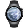 Szkło hybrydowe Bizon Glass Watch Edge Hybrid dla Huawei Watch 5 46 mm, czarne