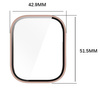 Etui ze szkłem do zegarka Bizon Case+Glass Watch do Xiaomi Redmi Watch 5 Active, różowe