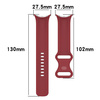 Silikonowy pasek Bizon Strap Watch Silicone S do Google Pixel Watch 3/Watch 2/Watch 1 41mm, karminowy
