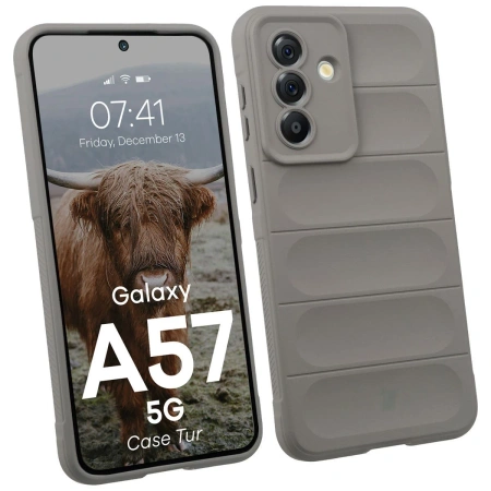Pancerne etui Bizon Case Tur do Galaxy A57 5G, jasnoszare