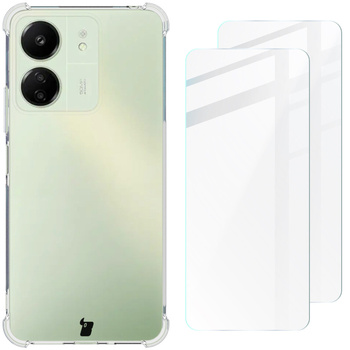 Etui + 2x szkło Bizon Case Clear Pack do Huawei Pura 70, przezroczyste