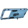 Etui Bizon Case Armor Ring do Xiaomi Poco X4 Pro 5G, niebieskie
