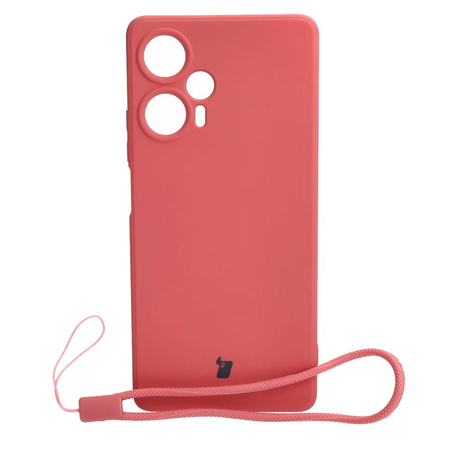 Etui Bizon Case Silicone Sq do Xiaomi Poco F5, brudny róż