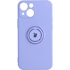 Etui Bizon Case Silicone Ring do iPhone 13 Mini, fioletowe