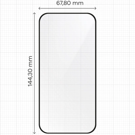 Szkło hartowane z ramką do łatwej aplikacji Bizon Glass Aplikator do iPhone 16, 2 sztuki