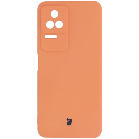 Etui Bizon Case Silicone Sq do Xiaomi Poco F4, pomarańczowe