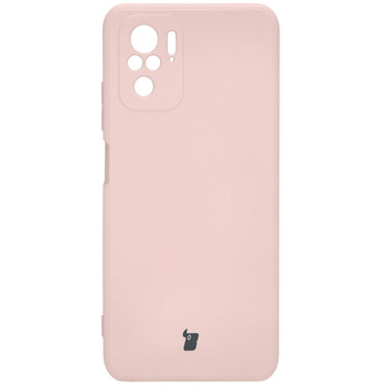 Etui Bizon Case Silicone Sq do Xiaomi Poco M5S / Redmi Note 10/10S, jasnoróżowe