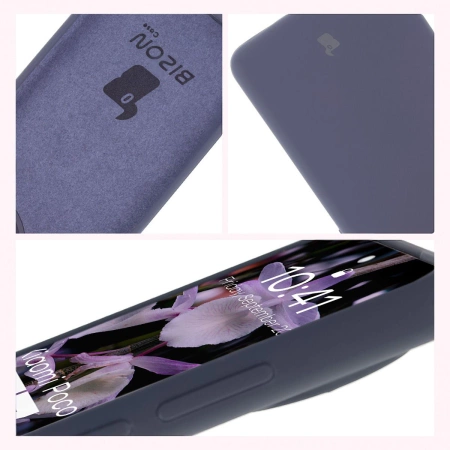 Silikonowe etui Bizon Soft Case do Xiaomi POCO F7 Ultra, ciemnoniebieskie