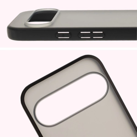 Etui Bizon Case Angelo do Pixel 10 / 10 Pro, półprzezroczyste z czarną ramką
