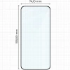 Szkło hartowane Bizon Glass Edge Duo do Xiaomi POCO F7, czarna ramka, 2 sztuki