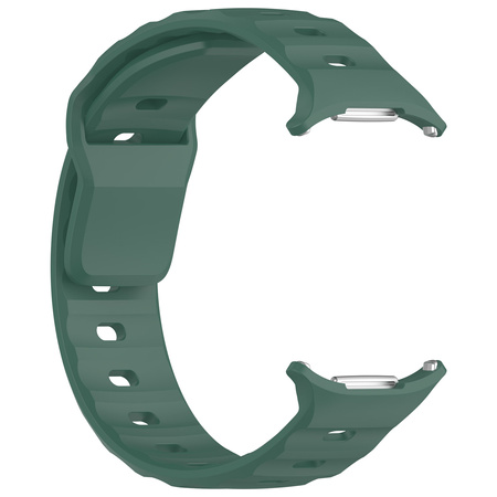 Silikonowy pasek Bizon Strap Watch Silicone G do Galaxy Watch Ultra 2 / 1, ciemnozielony