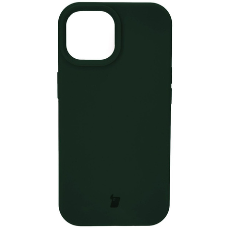 Etui silikonowe Bizon Soft Case do iPhone 15, ciemnozielone