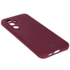 Silikonowe etui Bizon Soft Case do Galaxy S24 FE, ciemnofioletowe