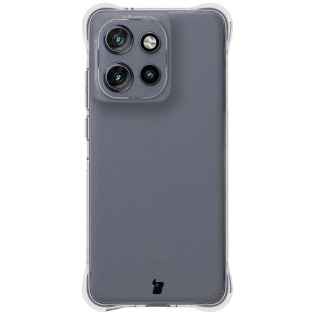 Elastyczne etui + 2x folia na ekran Bizon Case Clear Pack do Motorola Edge 50 Neo