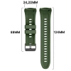 Silikonowy pasek Bizon Strap Watch Silicone T do Huawei Watch 5 46 mm, ciemnozielony