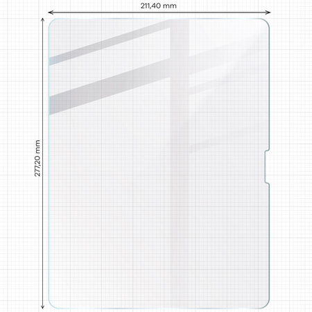 Szkło hartowane Bizon Glass Tab Clear do iPad Air 13" 2025 / 2024, 2 sztuki