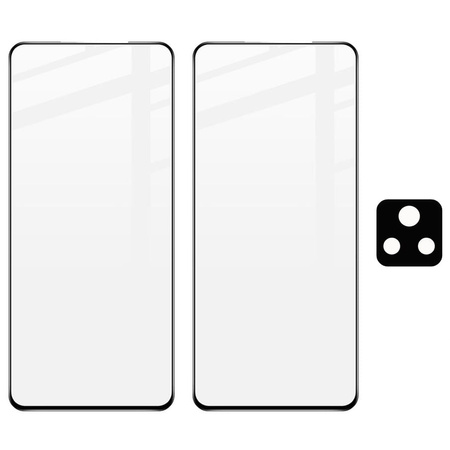 2x Szkło + szybka na aparat Bizon Edge Pack do Xiaomi Poco F4