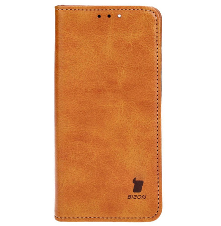 Etui z klapką Bizon Case Pocket Pro do iPhone 14, brązowe