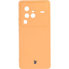 Etui Bizon Case Silicone Sq do Vivo X80 Pro, pomarańczowe
