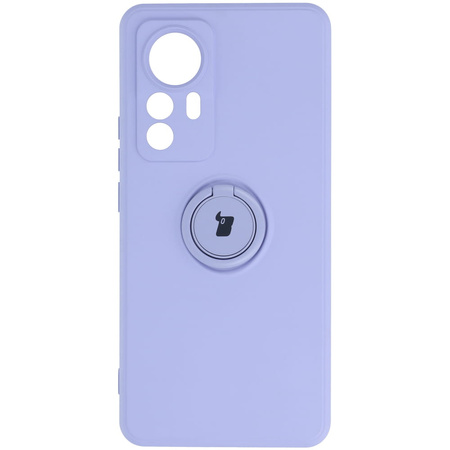 Etui Bizon Case Silicone Ring do Xiaomi 12T/12T Pro, jasnofioletowe