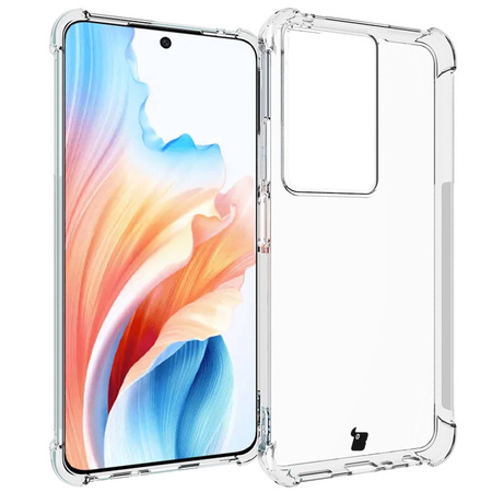 Etui + 2x szkło Bizon Case Clear Pack do Oppo A79 5G, przezroczyste