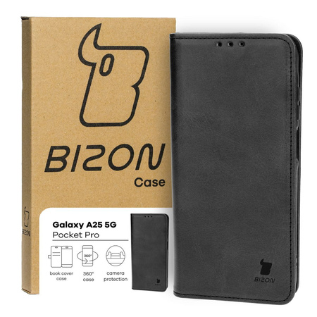 Etui z klapką Bizon Case Pocket Pro do Galaxy A25 5G, czarne