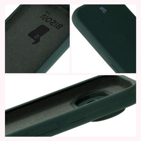 Silikonowe etui Bizon Soft Case do Google Pixel 9, ciemnozielone