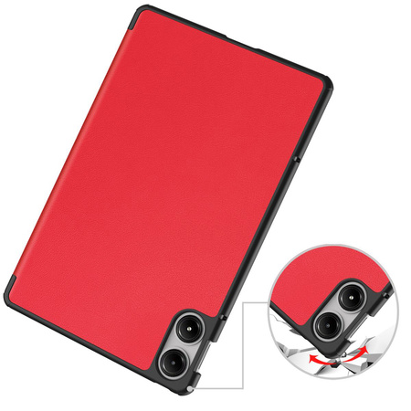 Etui Bizon Case Tab Croc do Xiaomi Redmi Pad Pro 12.1, czerwone