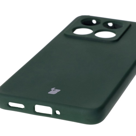 Silikonowe etui Bizon Soft Case do Xiaomi Redmi 14C 4G / Poco C75, ciemnozielone
