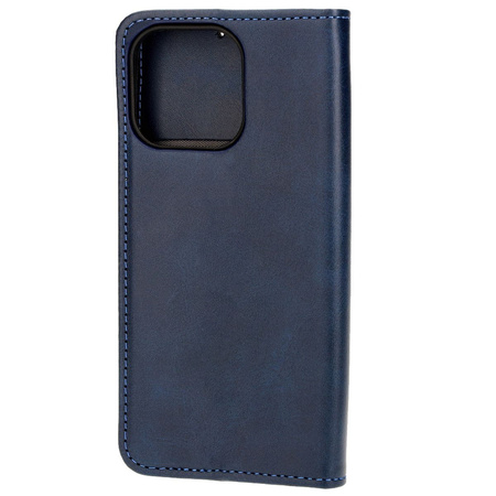 Etui z klapką Bizon Case Pocket Pro do iPhone 13 Pro, granatowe